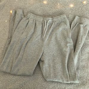 H&M heathered white sweatpants